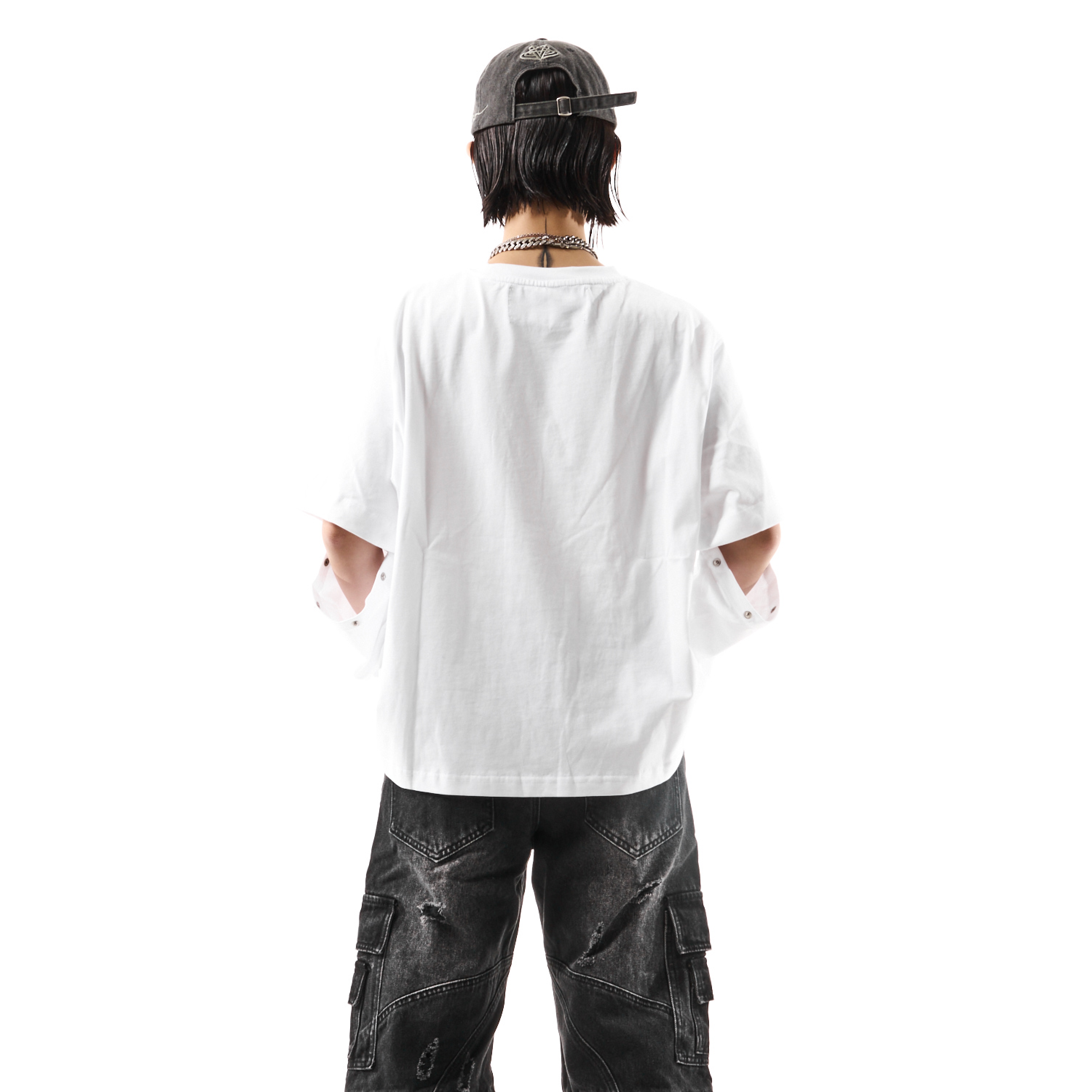 "TRIBAMETAL" LOGO TRNSFRMR L/S - ONYX